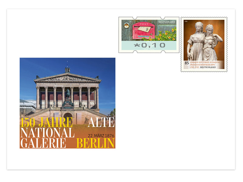 Gedenkbriefumschlag 150 Jahre Alte Nationalgalerie in Berlin