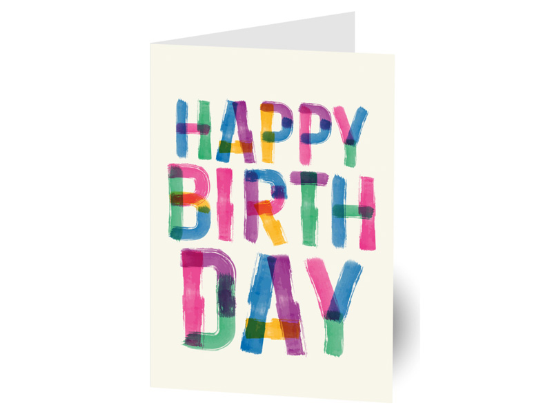 Gl�ckwunschkarte Happy Birthday