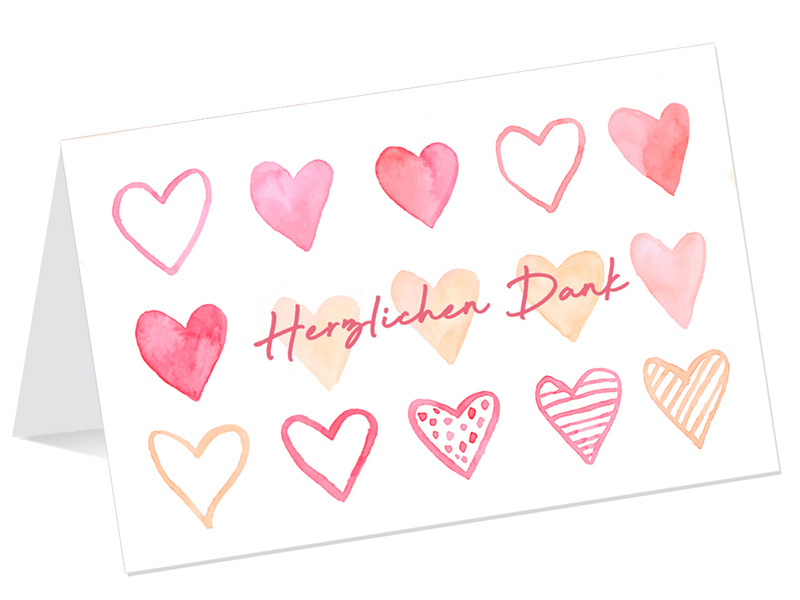 Gl�ckwunschkarte Herzlichen Dank
