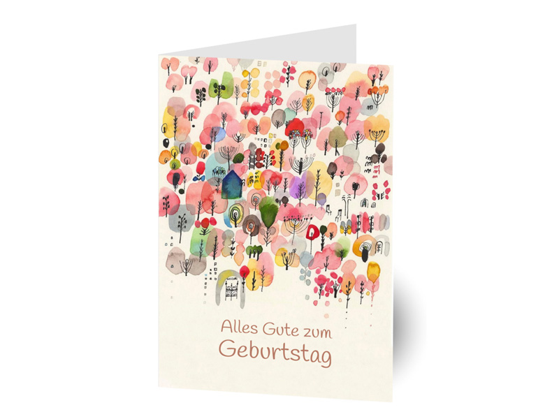 Gl�ckwunschkarte Alles Gute zum Geburtstag 