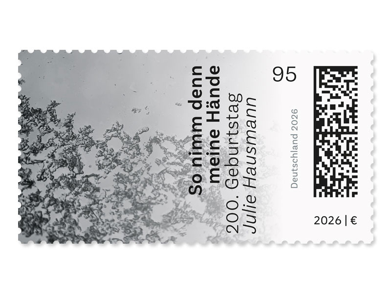 Darstellung einer floralen Struktur mit Liedtext von Julie Hausmann