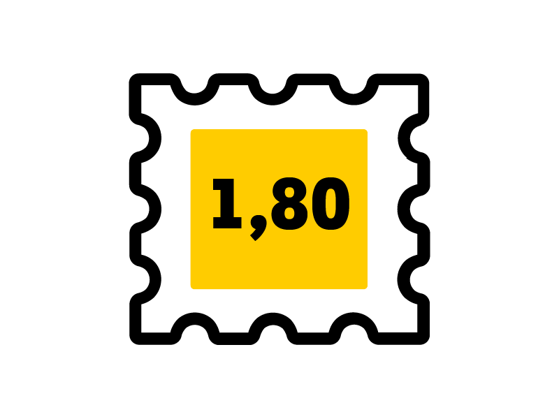 Icon Briefmarke zu 1,80 EUR