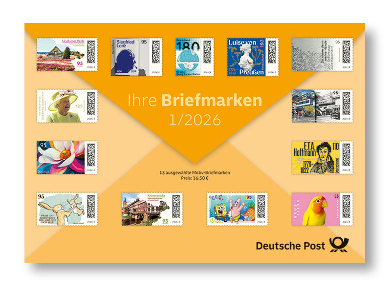 Steckkarte Ihre Briefmarken 1/2026