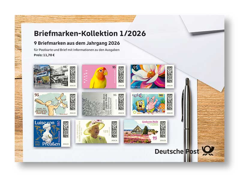 Steckkarte Briefmarken-Kollektion 1/2026