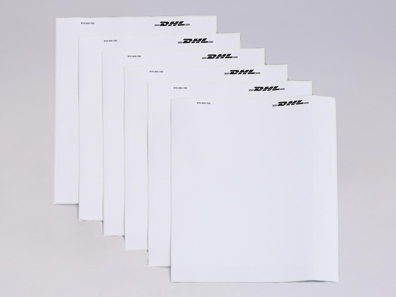 DHL Versandlabel Laser, Bogen