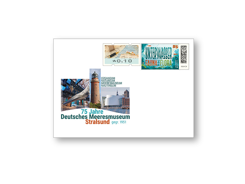Gedenkbriefumschlag 75 Jahre Deutsches Meeresmuseum Stralsund