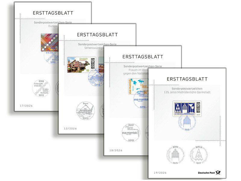 Ersttagsbl�tter 2. Quartal 2026