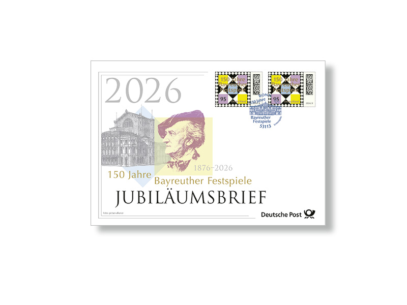 Jubil�umsbrief 150 Jahre Bayreuther Festspiele