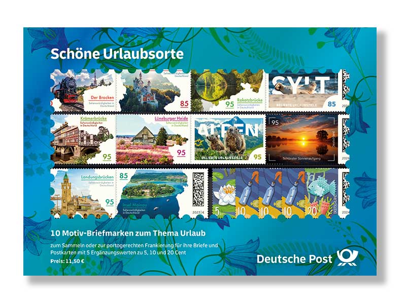 Steckkarte Sch�ne Urlaubsorte