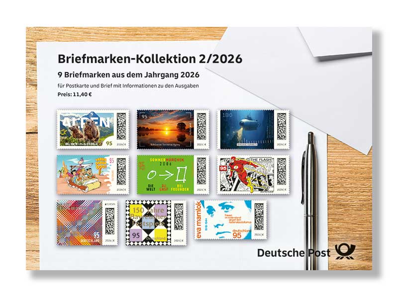 Steckkarte Briefmarken-Kollektion 2/2026