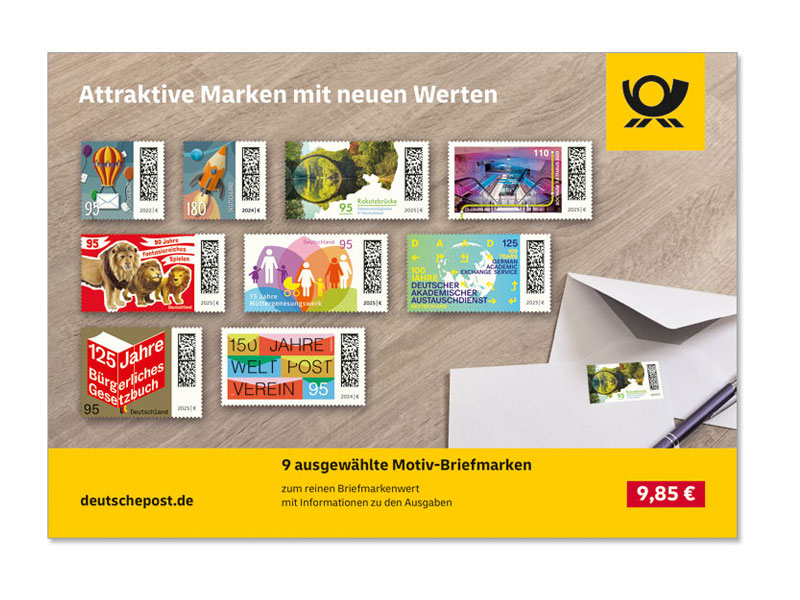 Steckkarte Attraktive Marken mit neuen Werten