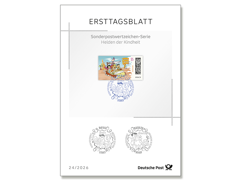 Ersttagsblatt 24/26 Familie Feuerstein