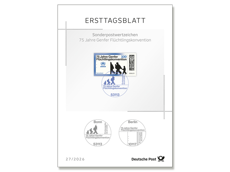 Ersttagsblatt 27/26 Genfer Fl�chtlingskonvention