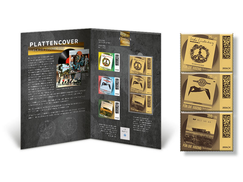 Schmuckblatt Plattencover Goldedition 