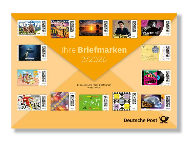 Steckkarte "Ihre Briefmarken 2/2026"