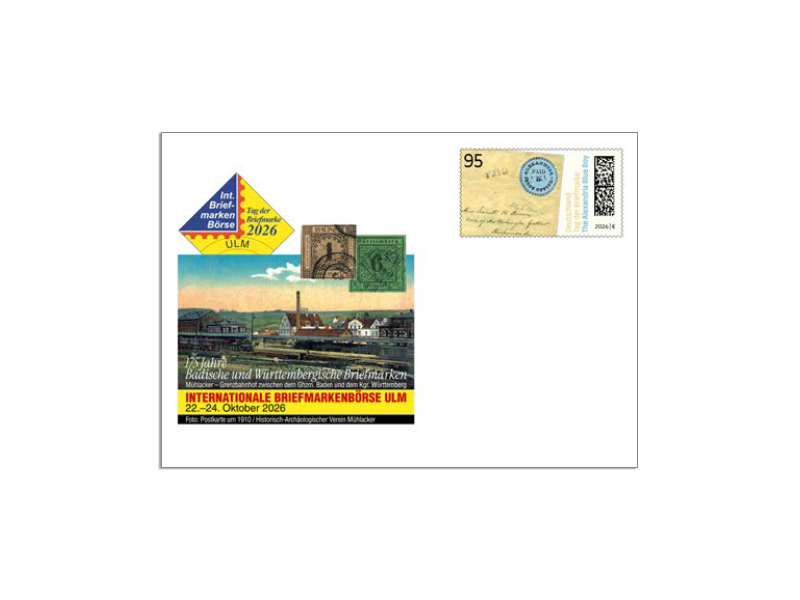 Messebriefumschlag Internationale Briefmarkenb�rse Ulm