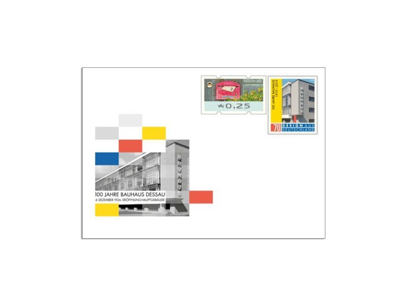 Gedenkbriefumschlag 100 Jahre Bauhaus Dessau