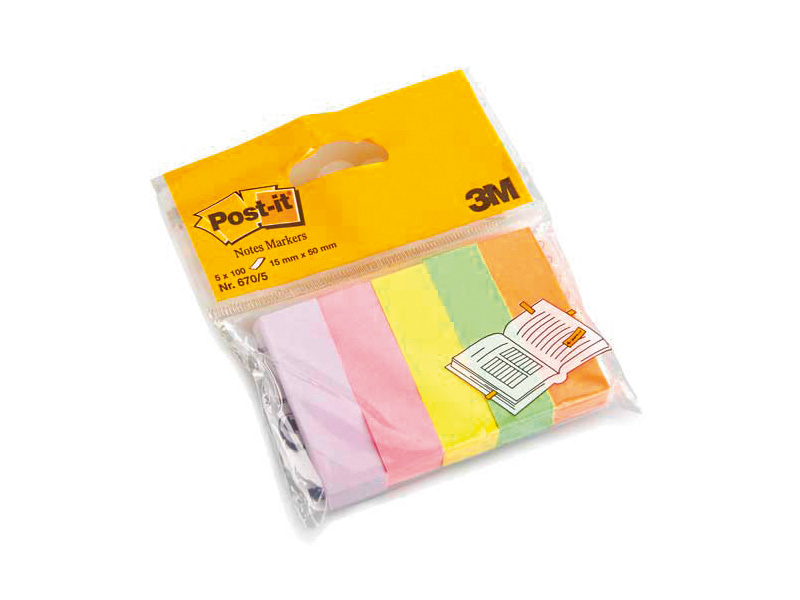 Bild Page Markers Post-it 15 x 50mm, 5er-Pack