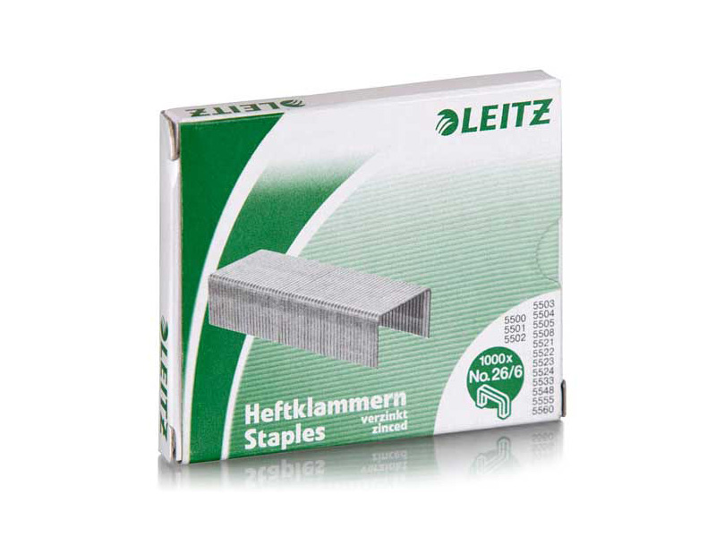 Bild Leitz Heftklammern 26/6, 1.000 Stck