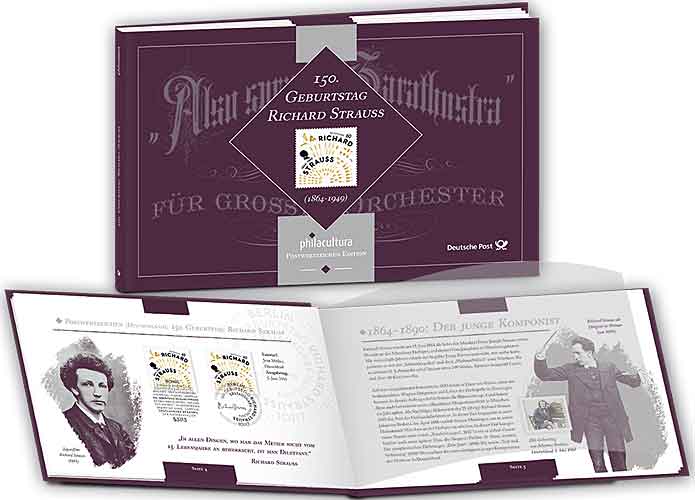 Booklet "philacultura - 150. Geburtstag Richard Strauss"