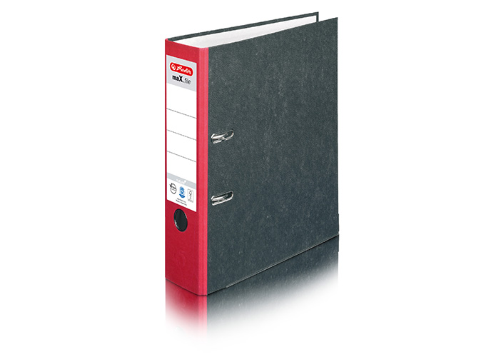 Herlitz Ordner maX. file nature, rot, 8 cm