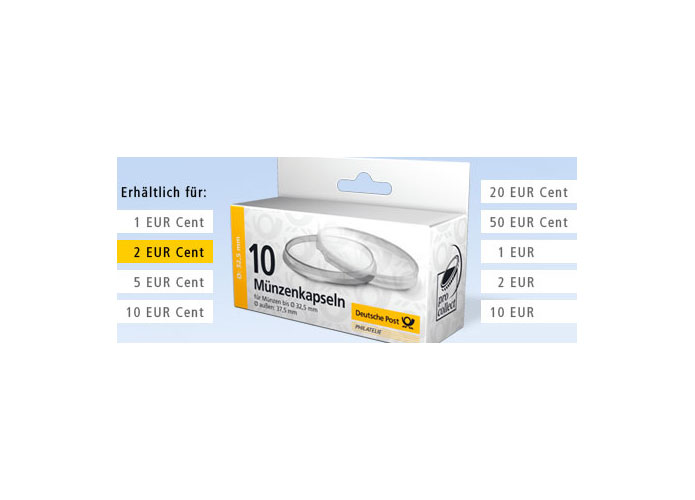 Mnzenkapseln fr 0,02 EURO (10er-Set)