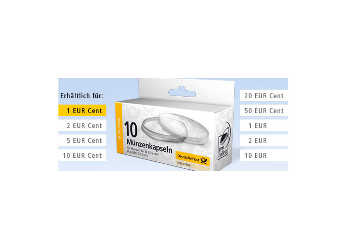 Mnzenkapseln fr 0,01 EURO (10er-Set)