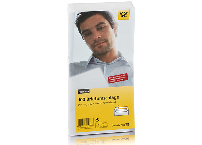 Deutsche Post Briefumschlge, Format: DIN lang, ohne Fenster, 100 Stck