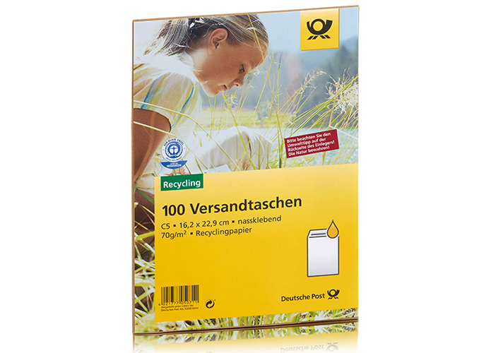 Deutsche Post Versandtasche, Format: DIN C5, ohne Fenster, 100 Stck