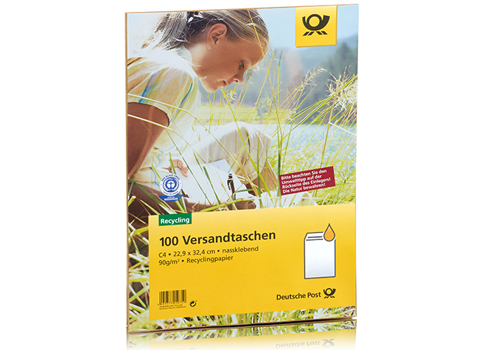Deutsche Post Versandtasche, Format: DIN C4, ohne Fenster, 100 Stck