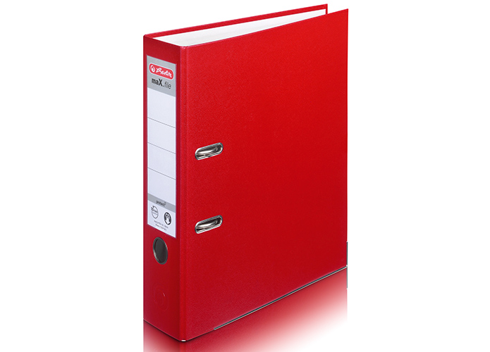Herlitz Ordner PP, rot, 8 cm