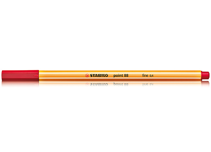 Stabilo Fineliner Point 88, Schriftfarbe: rot