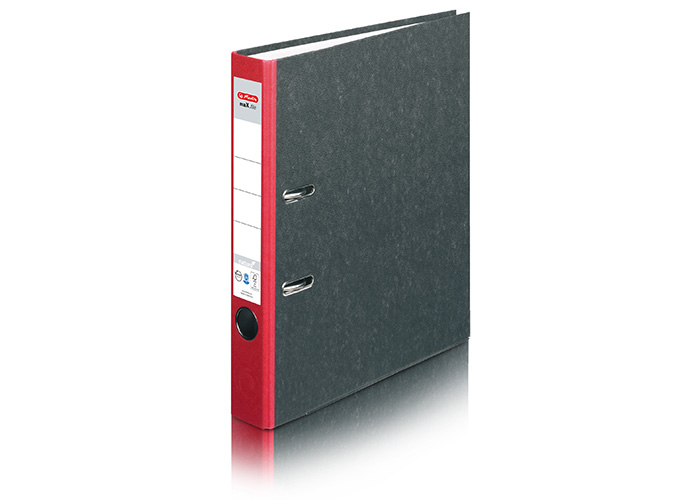 Herlitz Ordner maX. file nature, rot, 5 cm