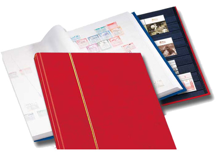 pro collect-Einsteckbuch "klassik", 16 Seiten, rot, weie Bltter