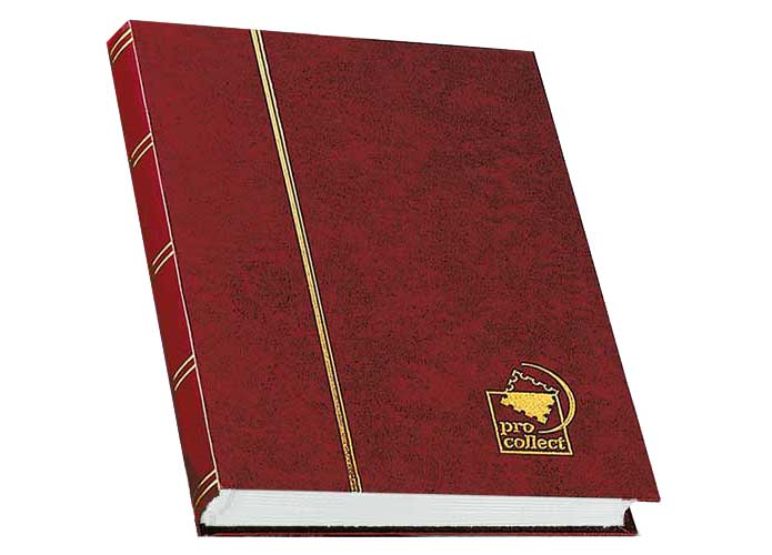 pro collect-Einsteckbuch "klassik", 48 Seiten, bordeaux, weie Bltter