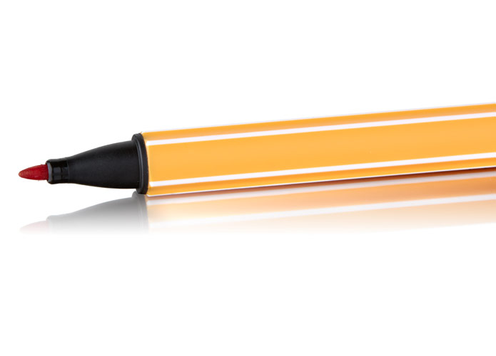 Stabilo Fineliner GREEN point, Schriftfarbe: rot