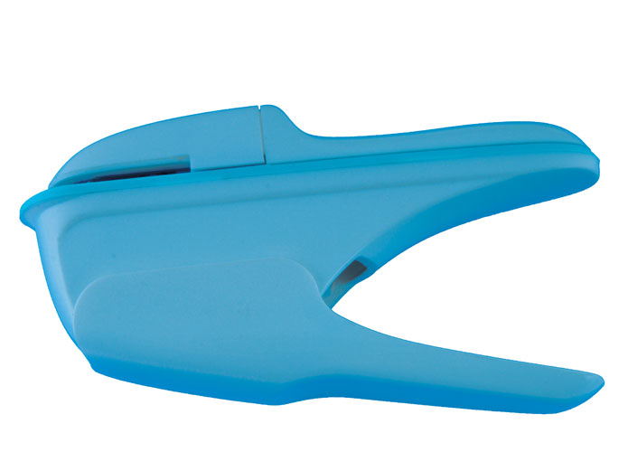 Plus Heftgerät Klammerlos, blau