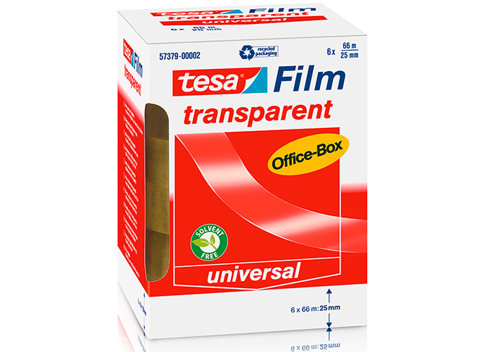 Tesa tesafilm transparent Office-Box, 6 Stück