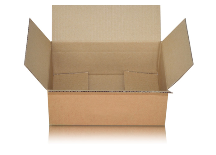 Versandkarton B Welle, 9,0 x 23,0 x 15,5 cm  (H x B x T), braun