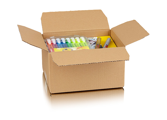 Versandkarton B Welle, 17,0 x 30,2 x 21,5 cm  (H x B x T), braun