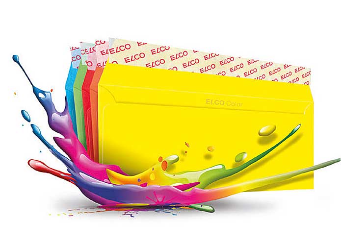 Elco Briefumschläge Color, Format: DIN C5/6, ohne Fenster, 5 x 4 Stück