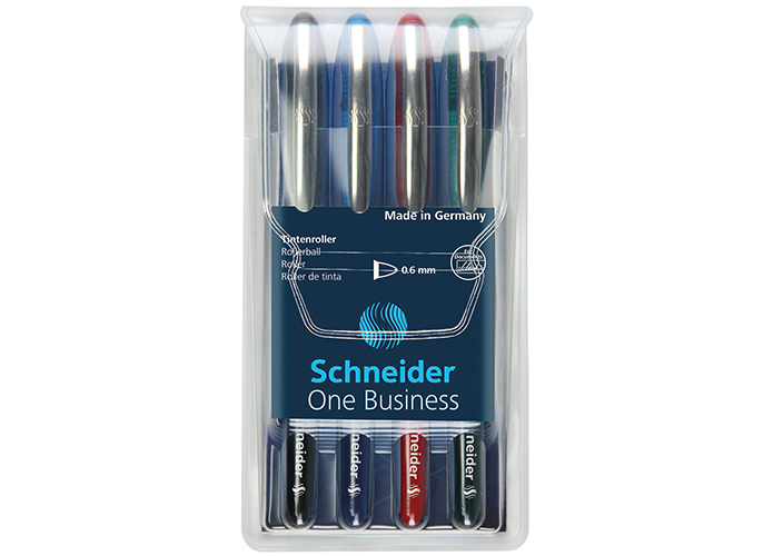 Schneider Tintenroller One Business, 4 Stück