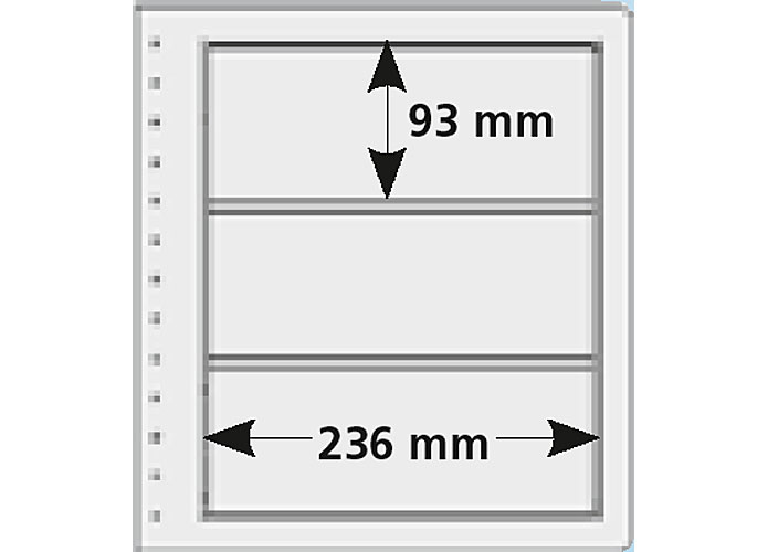 pro collect spezial-Hllen, transparent (10er-Set), Typ 3T-13