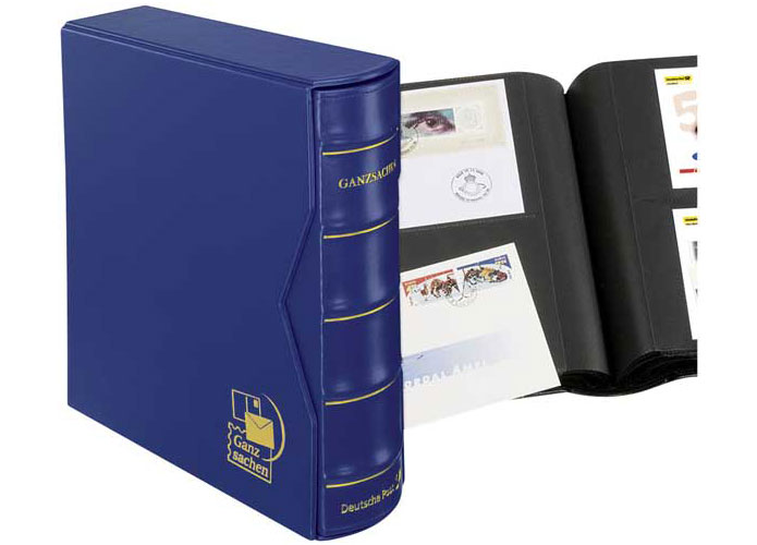 Ganzsachen-Album, groß mit Schuber