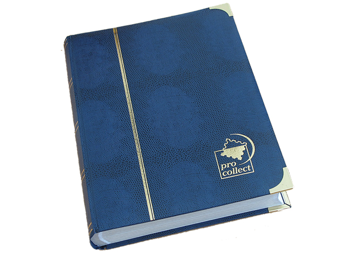 pro collect Einsteckbuch, 64 Seiten, blau, weie Bltter
