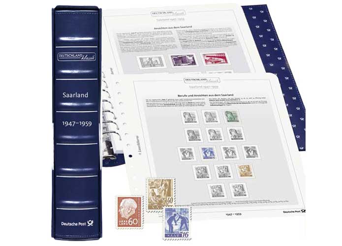 Deutschland klassik, Vordruckalben,"Saarland", 1947-1959 