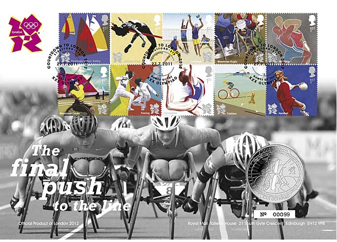 Gedenk-Brief "Olympische Spiele 2012 - Countdown (2011)"