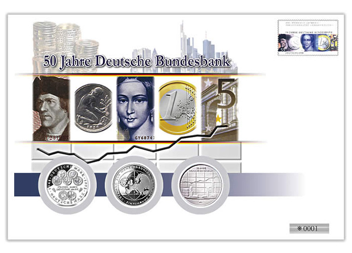 Numisbrief: "50 Jahre Bundesbank"