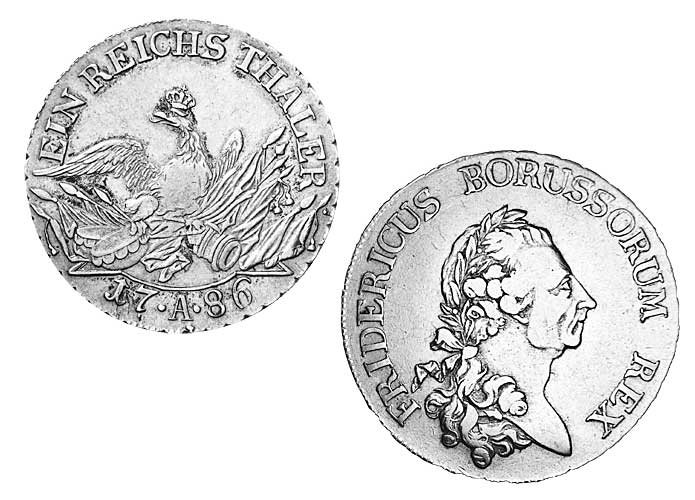 Knig Friedrich der Groe - Sterbetaler (1786)