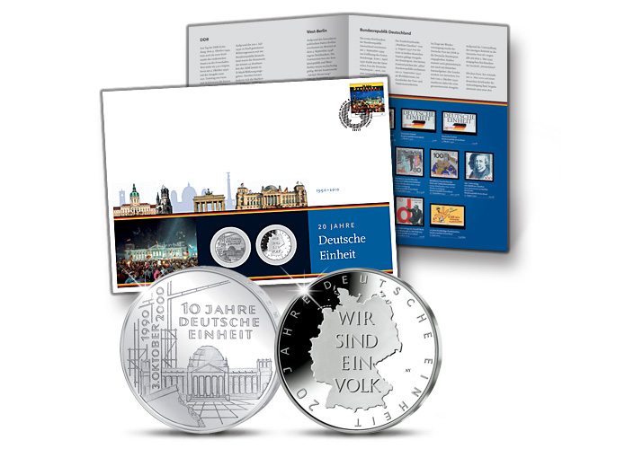 Numisbrief: "20 Jahre Deutsche Einheit"